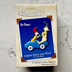 2002 Green Eggs and Ham, Dr Seuss #4 Hallmark Ornament (QX8083)
